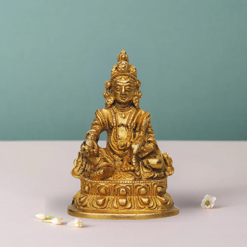 Brass Kuber Ji God Statue 0.29Kg
